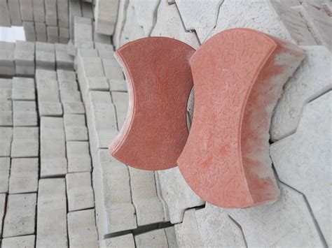 concrete dumble shape interlocking paver block  rs square feet