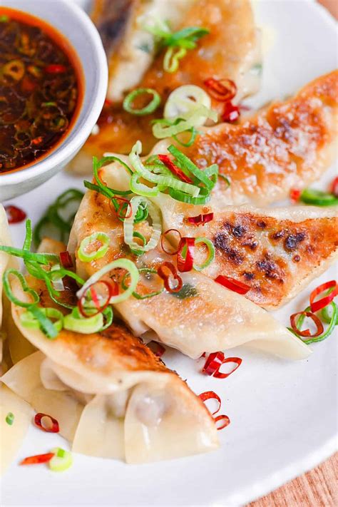 spicy beef gyoza  hot dipping sauce sudachi