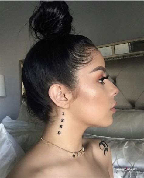 coolest neck tattoos  women simple  bold inspired beauty