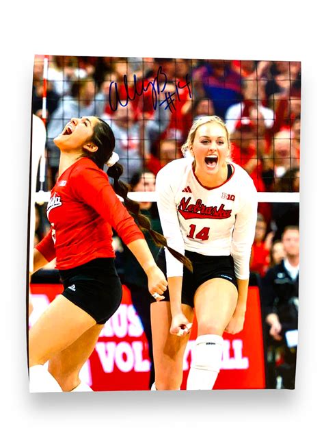 Ally Batenhorst #14 Nebraska Volleyball 8x10 – The Huskers - Locker Room