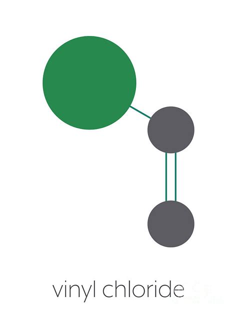 vinyl chloride molecule   science photo library