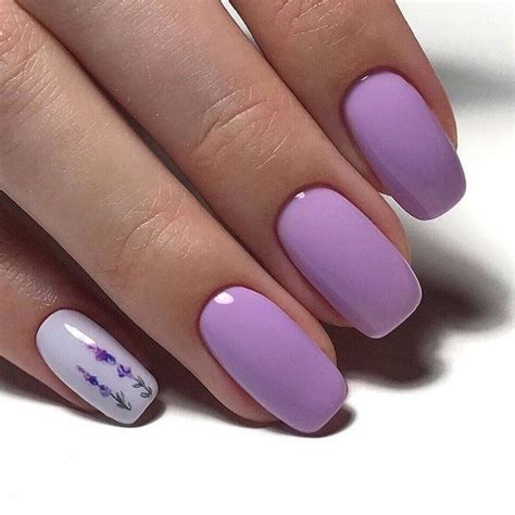 Фиолетово Розовый Маникюр На Короткие Ногти — Richnail.ru