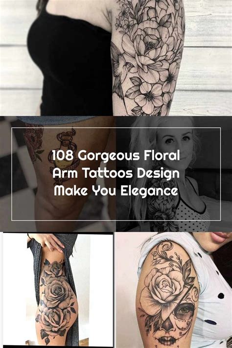 sleeve tattoos  gorgeous floral arm tattoos design