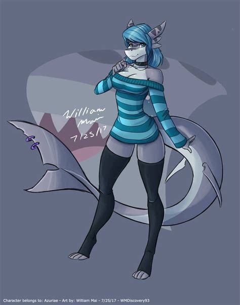 [C] 'Shark Azure' by WMDiscovery93 on DeviantArt | Furry art, Furry