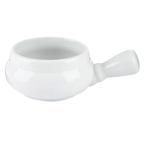 White French Onion Soup Bowls With Handles