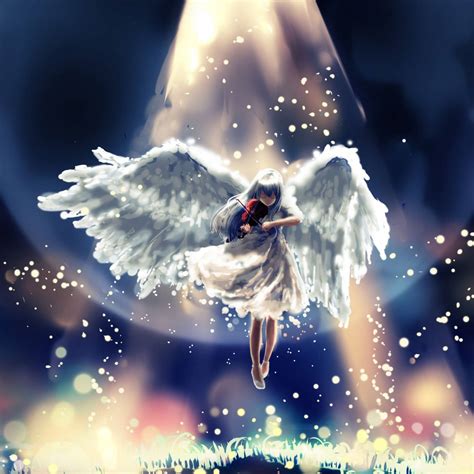 Download Heavenly Angels Descending From The Sky Wallpaper | Wallpapers.com