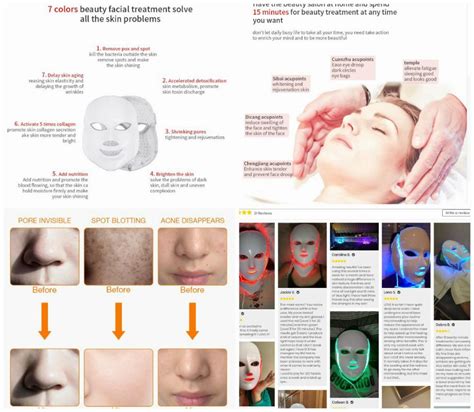 TripleClicks.com: Professional LED Light Photon Therapy Mask - DermaLight