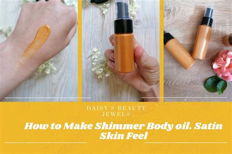 How to make shimmer body oil — DAISY'S BEAUTY JEWELS