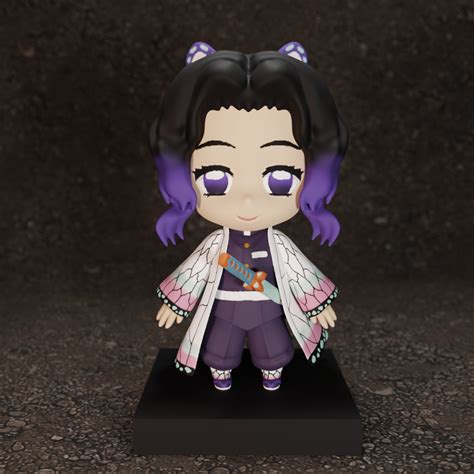 STL-Datei Shinobu Kochō - Anime Chibi-Stil・3D-druckbares Modell zum