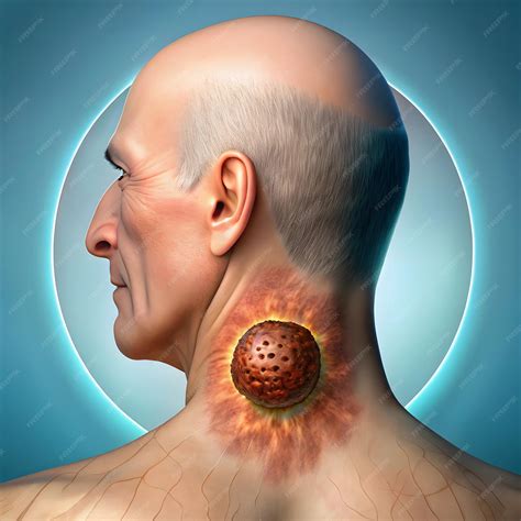 Melanoma skin cancer mole medical illustration dangerous tumor
