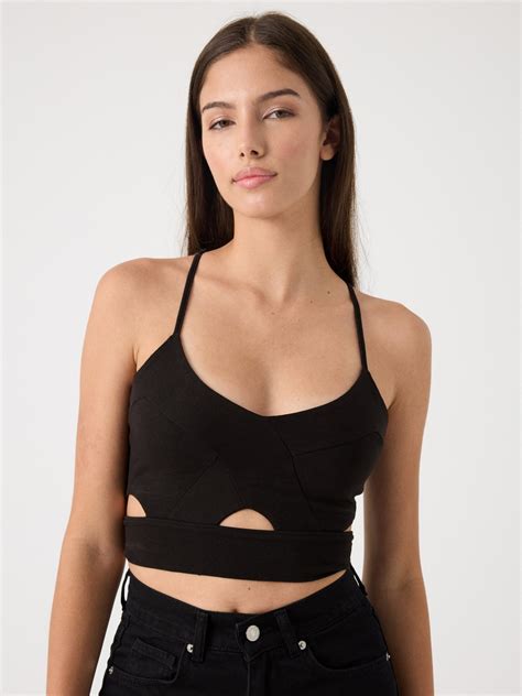 Top cropped cut out | Tops y Bodies Mujer | INSIDE