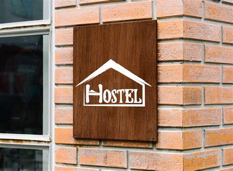 hostel logo design  behance