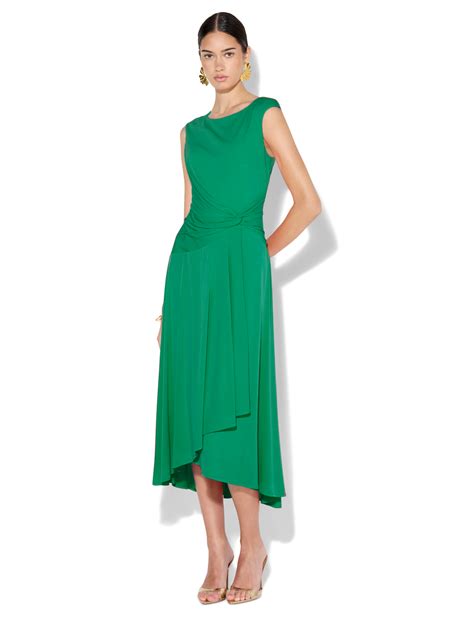 Mia Jade Jersey Dress - Montique Clothing