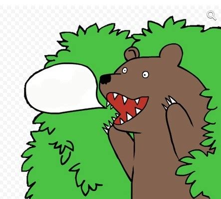 Создать комикс мем "Медведь (Медведь, медведь из кустов, кусты ...