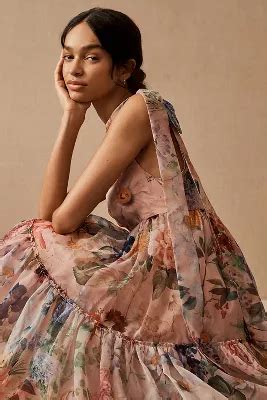 BHLDN Marcella Flower Dress | Anthropologie