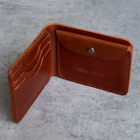 BIFOLD COIN WALLET - COGNAC - VIDRA BRAND