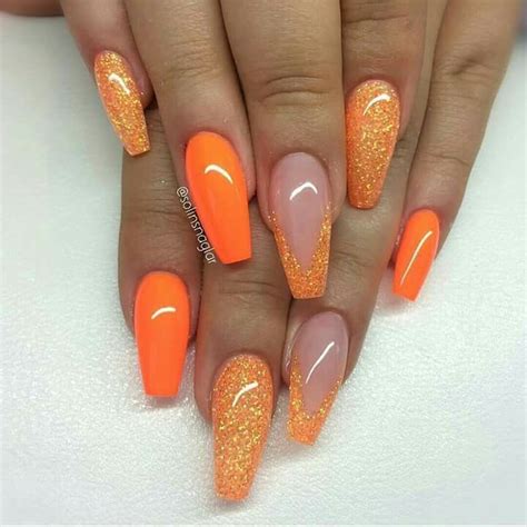 Bright Orange Nail Designs - template