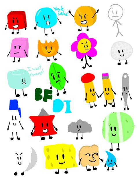 All BFDI Characters SpudBae - Illustrations ART street