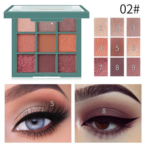 ERTUTUYI Eye Makeup Palettes Eyeshadow Eye Shadow Palettes Makeup 9 ...