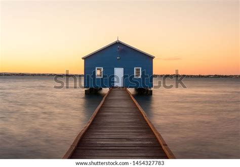 Blue Boathouse Perth Australia Stock Photo (Edit Now) 1454327783