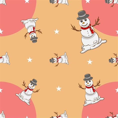 Snowman pattern background seamless 20433826 Vector Art at Vecteezy