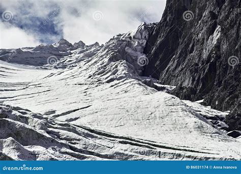 Journey through Altai Mountains To Aktru. Hiking To Snowy Peaks of ...