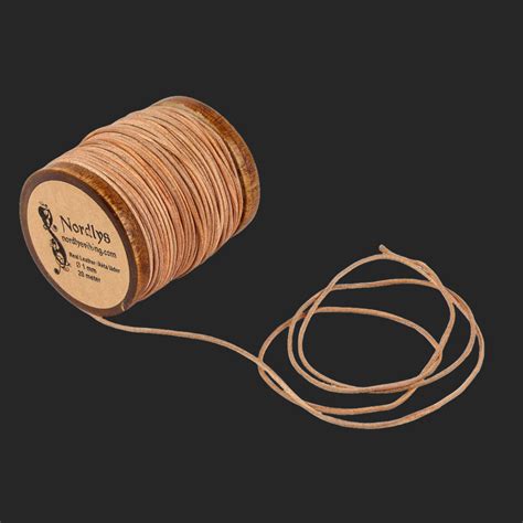 mm  natural leather string