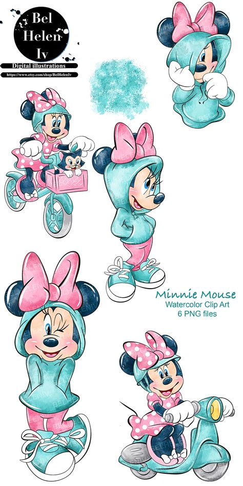 Mickey Mouse, Png, Cute Disney Wallpaper, Watercolor Clipart, Print And