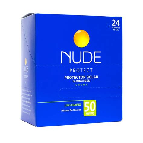 protector solar nude spf  farmacia pasteur medicamentos  cuidado
