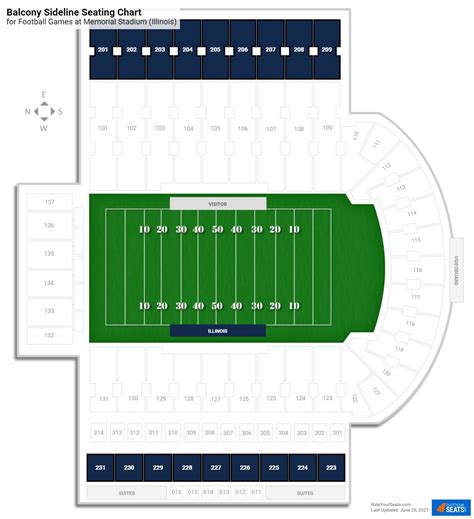Memorial Stadium Illinois: Sideline Seating and View Guide 33