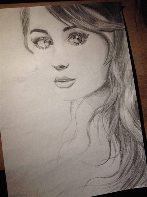 Realistic Girl Drawing at PaintingValley.com | Explore collection of ...