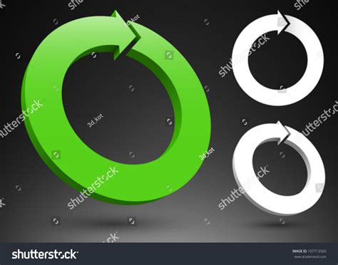 Green Arrow 3d Logo Stock Vector (Royalty Free) 107713565 | Shutterstock