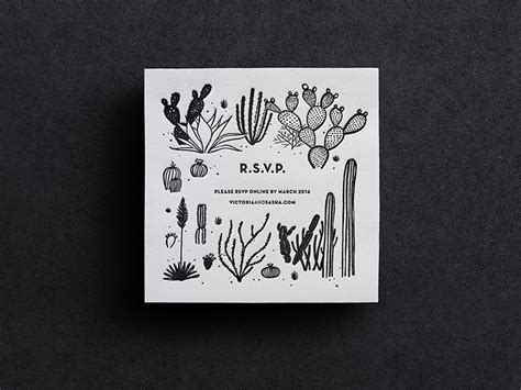 RSVP card by Victoria Macey on Dribbble