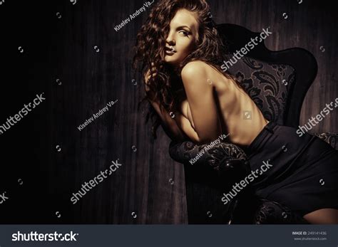 portrait stunning sensual nude woman beauty stock photo edit