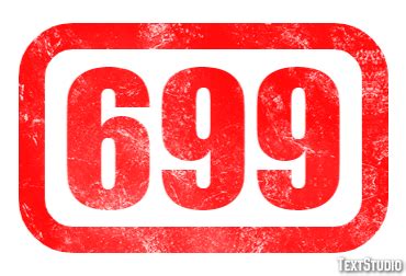 699 Text Effect and Logo Design Number