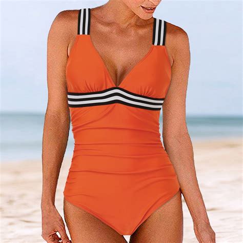 CAICJ98 Swimsuit Women Tummy Control One Piece Swimsuits Scoop Neck