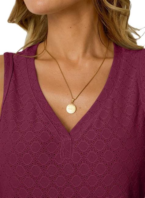 Dycnvjo Women Eyelet Embroidery V Neck Beach Vacation Fashion Boho