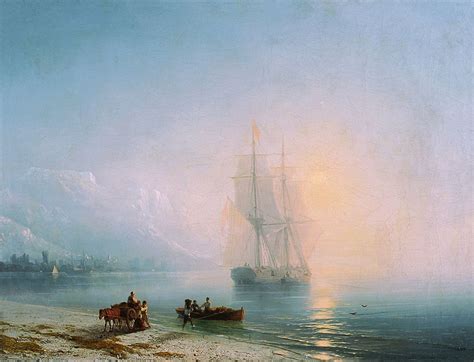 Иван Константинович Айвазовский. Спокойное море. 1863 | Sea painting ...