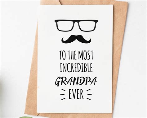 Celebrating The Journey: The Perfect Grandpa To Be Father's Day Card