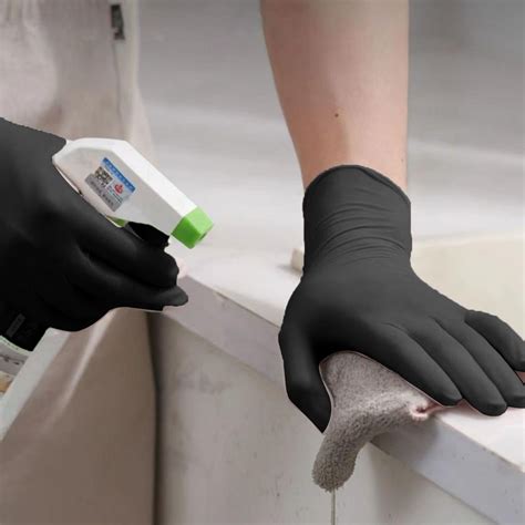 Basic Nitrile Exam Gloves 5.5 Heavy Duty Powder Clean Disposable Glove