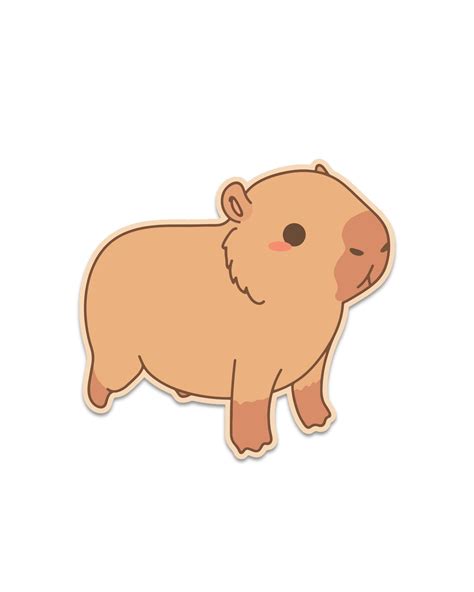 Cute Capybara Sticker Capybara Baby Capybara Gift Capybara - Etsy Australia