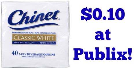 chinet napkins publix - AddictedToSaving.com