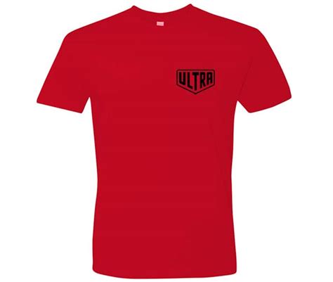 Ultra Logo T-shirt Red - Ultra Cornhole