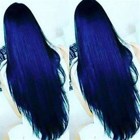 Cabelo Azul E Preto - CABELO PRETO AZULADO COM AZUL DE METILENO