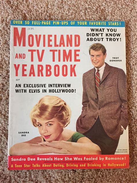 Movieland Yearbook 1960 Troy Donahue, Elvis Presley, Sandra Dee, Garner