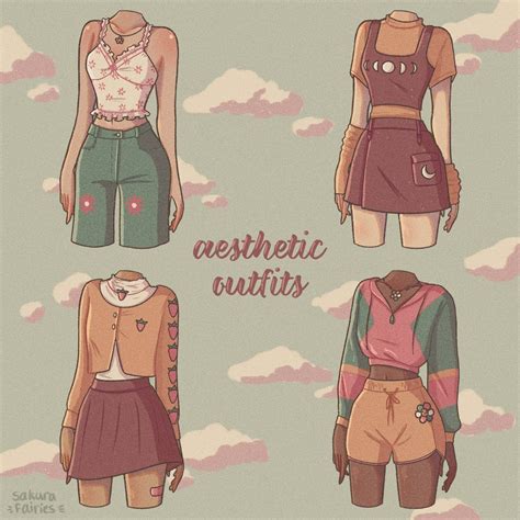 Reference Aesthetic Clothing Drawing