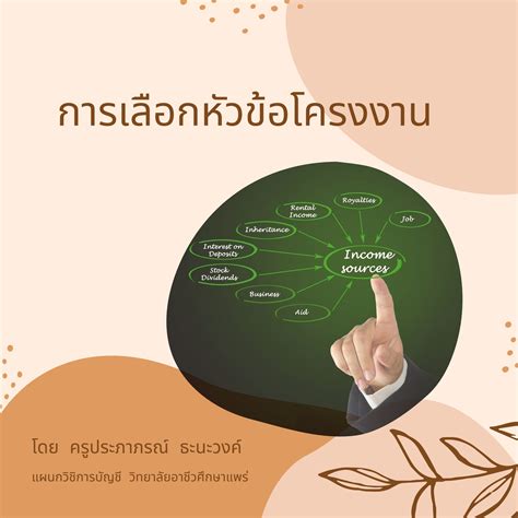 การเลือกหัวข้อโครงงาน - PRAPAPON TANAWONG - หน้าหนังสือ 1 - 8 | พลิก ...