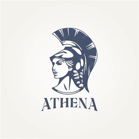 Premium Vector | Goddess athena icon logo template vector illustration