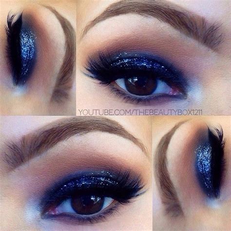 makeup  blue  black dress makeupviewco