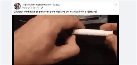 Manipulim me shiringa jo-mjekësore për të hedhur dyshim në vaksinimin ...